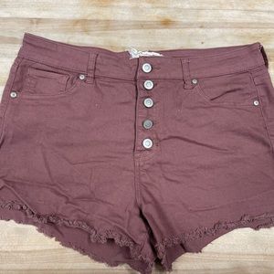 Altar’d State Mauve Jean Shorts